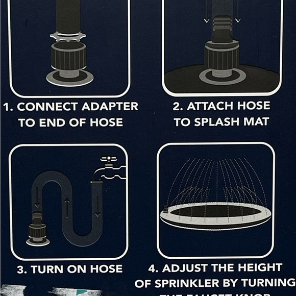 REEBOK Pet Sprinkler Mat For Dogs Cooling SIZE 39" For SMALL MEDIUM Breeds NEW - Picture 6 of 7